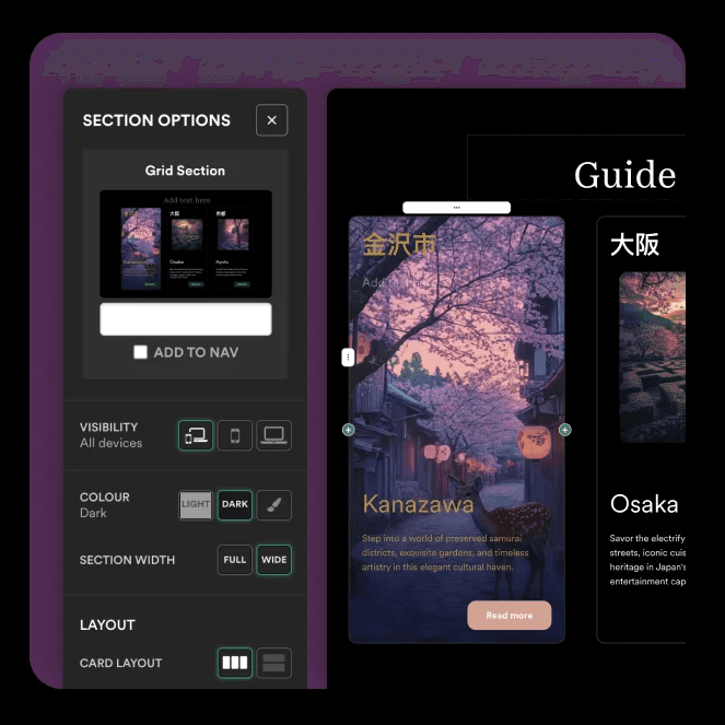 Updated Grid section